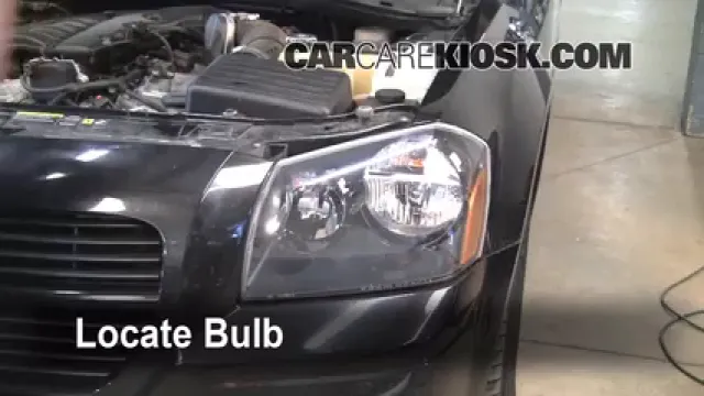 2005 Dodge Magnum SXT 3.5L V6 Éclairage Feux de route (remplacer l'ampoule)